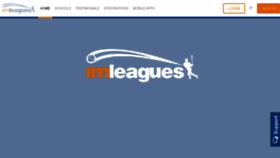 What Imleagues.com website looked like in 2017 (6 years ago)