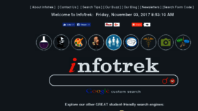 What Infotrek.info website looked like in 2017 (6 years ago)