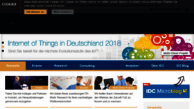 What Idc.de website looked like in 2017 (6 years ago)