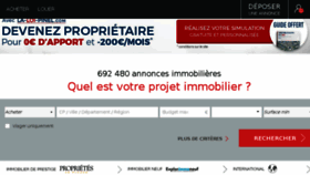 What Immobilier.com website looked like in 2017 (6 years ago)