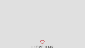 What I-love-hair.com website looked like in 2017 (6 years ago)