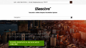 What Iresolve.co.tz website looked like in 2017 (6 years ago)