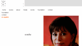 What Isabelallende.com website looked like in 2017 (6 years ago)