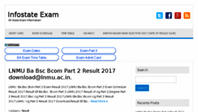 What Infostateexam.com website looked like in 2017 (6 years ago)