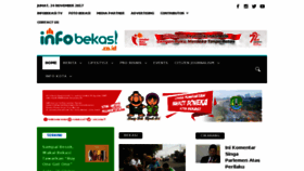 What Infobekasi.co.id website looked like in 2017 (6 years ago)