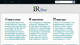 What Irfree.co website looked like in 2017 (6 years ago)