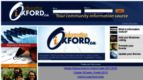 What Informationoxford.ca website looked like in 2017 (6 years ago)