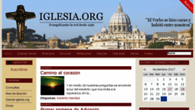 What Iglesia.org website looked like in 2017 (6 years ago)