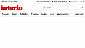 What Interio.ch website looked like in 2017 (6 years ago)