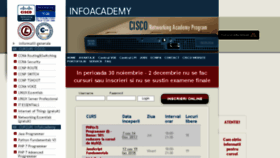 What Infoacademy.net website looked like in 2017 (7 years ago)