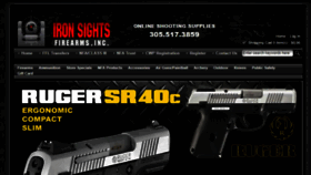 What Ironsightsfirearms.com website looked like in 2017 (6 years ago)