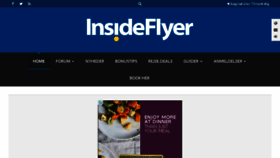 What Insideflyer.dk website looked like in 2017 (6 years ago)