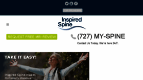What Inspiredspine.com website looked like in 2017 (6 years ago)