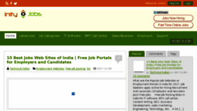 What Inityjobs.com website looked like in 2017 (6 years ago)