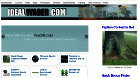 What Idealwager.com website looked like in 2017 (6 years ago)