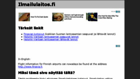 What Ilmailulaitos.fi website looked like in 2017 (6 years ago)