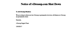 What I-dressup.com website looked like in 2017 (6 years ago)