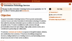 What Its.utexas.edu website looked like in 2017 (6 years ago)