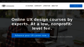 What Interaction-design.org website looked like in 2018 (7 years ago)