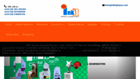 What Inkitghana.com website looked like in 2018 (6 years ago)