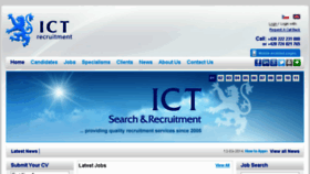 What Ictrecruit.com website looked like in 2018 (6 years ago)
