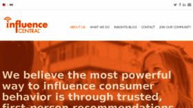 What Influence-central.com website looked like in 2018 (6 years ago)