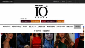 What Iodonna.it website looked like in 2018 (6 years ago)