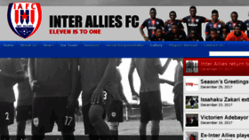 What Interalliesfc.com website looked like in 2018 (6 years ago)