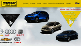 What Intercar.ba website looked like in 2018 (6 years ago)