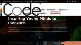What Icodeschool.com website looked like in 2018 (6 years ago)