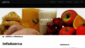 What Infoaserca.gob.mx website looked like in 2018 (6 years ago)