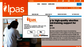 What Ipas.org website looked like in 2018 (6 years ago)