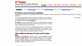 What Ip-tracker.org website looked like in 2018 (7 years ago)