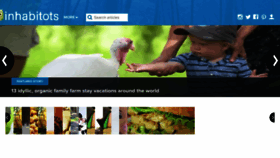 What Inhabitots.com website looked like in 2018 (7 years ago)