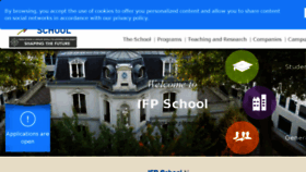 What Ifp-school.com website looked like in 2018 (6 years ago)