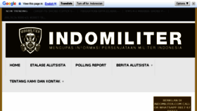 What Indomiliter.com website looked like in 2018 (6 years ago)