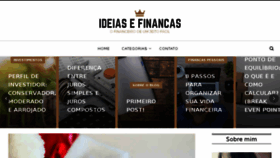 What Ideiasefinancas.com.br website looked like in 2018 (6 years ago)