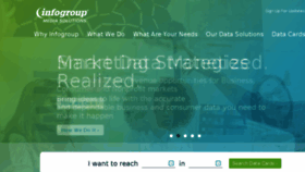 What Infogroupmediasolutions.com website looked like in 2018 (6 years ago)