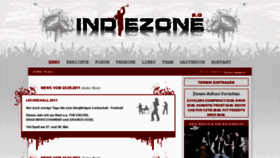 What Indiezone.de website looked like in 2011 (12 years ago)