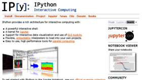 What Ipython.org website looked like in 2018 (6 years ago)