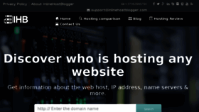 What Inlinehostblogger.com website looked like in 2018 (6 years ago)