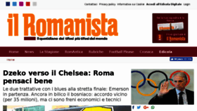 What Ilromanista.eu website looked like in 2018 (6 years ago)