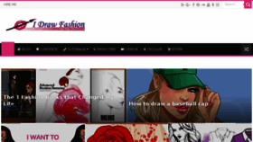 What Idrawfashion.com website looked like in 2018 (6 years ago)