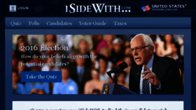 What Isidewith.com website looked like in 2018 (6 years ago)