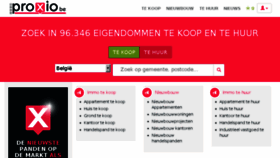 What Immoproxio.be website looked like in 2018 (7 years ago)