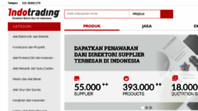 What Indotrading.com website looked like in 2018 (6 years ago)