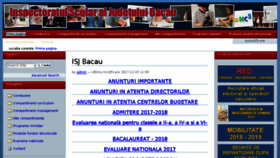 What Isjbacau.ro website looked like in 2018 (6 years ago)