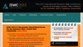 What Iswc2013.semanticweb.org website looked like in 2018 (6 years ago)