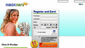 What Inboxpays.com website looked like in 2018 (6 years ago)