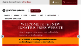 What Ignatius.com website looked like in 2018 (6 years ago)